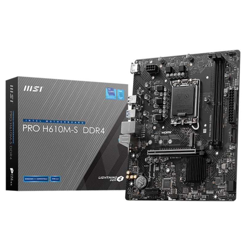 أم أس آي ماذربورد الألعاب برو H610M-S دي دي آر 4 ميكرو إيه تي إكس أم أس آي ماذربورد الألعاب برو H610M-S دي دي آر 4 ميكرو إيه تي إكس